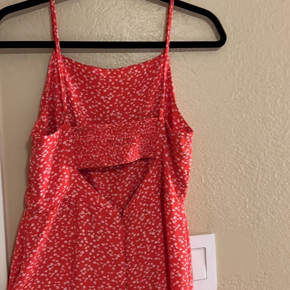 Red with white flower one piece - Picture 3 of 6